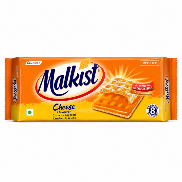 Malkist Cheese Flavoured Cracker Biscuits- 144g